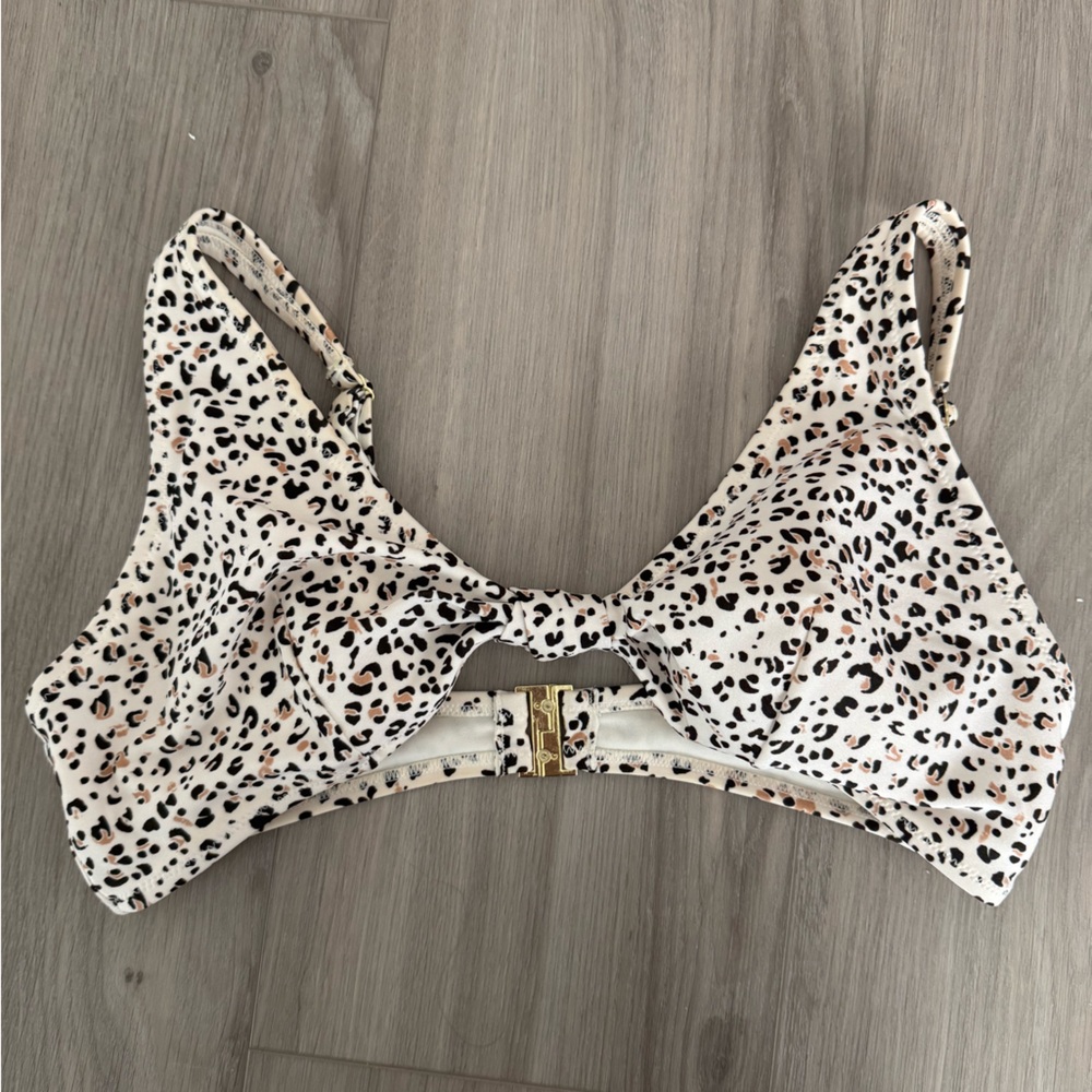 H&M Animal Print Bikini Top